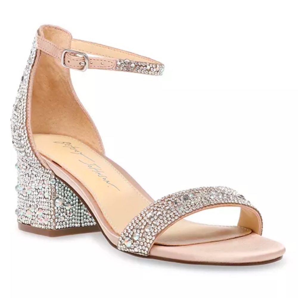 Betsey Johnson Pink Rhinestone Heels